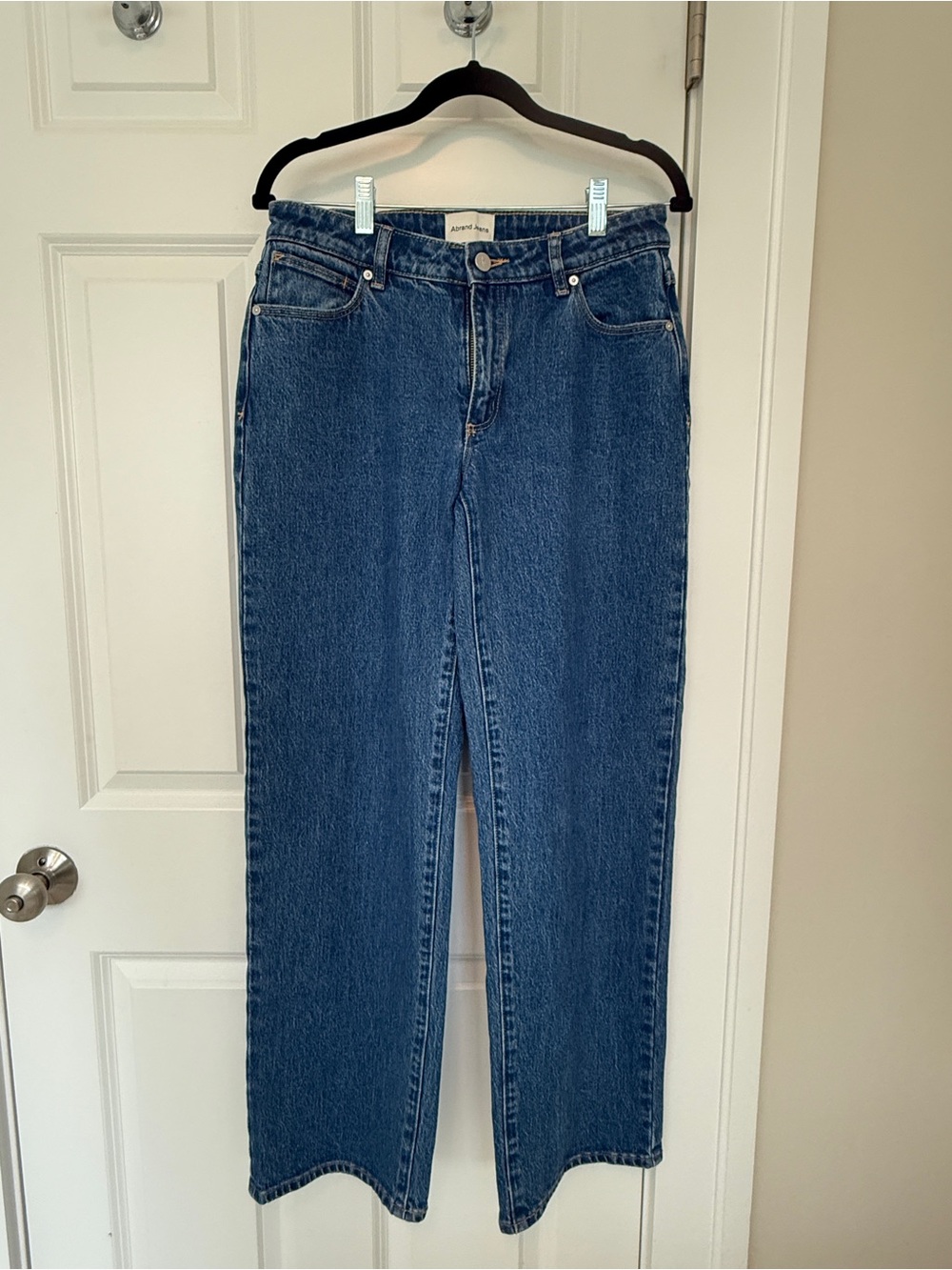 Abrand Classic Straight Leg Jeans - Dark Blue